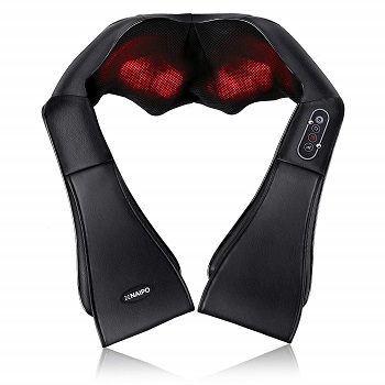 Naipo Shiatsu Back Massager with Heat Deep Kneading Massage B01D2UJVGS