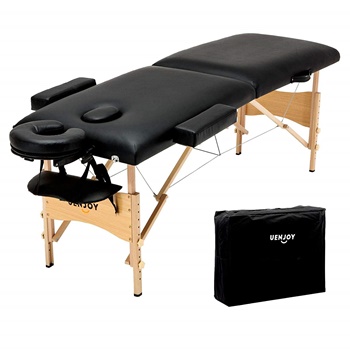 Uenjoy Folding Massage Table 84” with Head & Armrest B07CWRPHFD