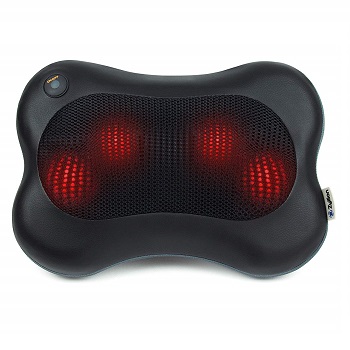 Zyllion Shiatsu Back Massager Kneading Massage Pillow with Heat B00BOYA2M2