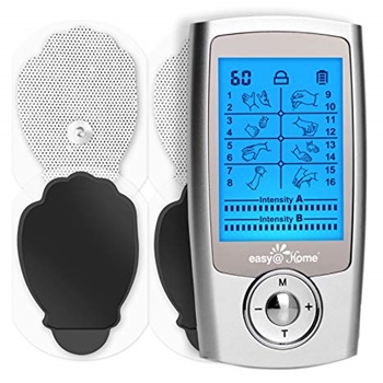 Easy@Home Rechargeable TENS Unit + EMS Muscle Stimulator