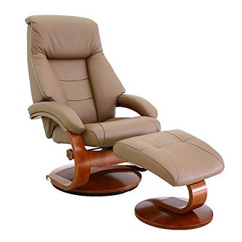 Mac Motion Chairs Collection Mandal Top Grain Leather Recliner