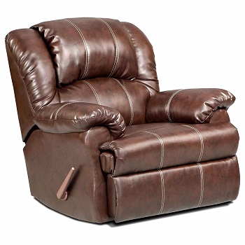 Roundhill Furniture Brandan Bonded Leather Dual Rocker Recliner