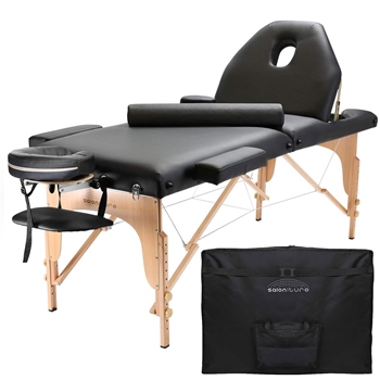 Saloniture Portable Massage Table with Backrest Review